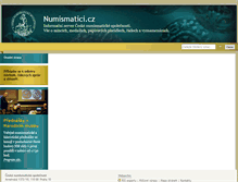 Tablet Screenshot of numismatici.cz